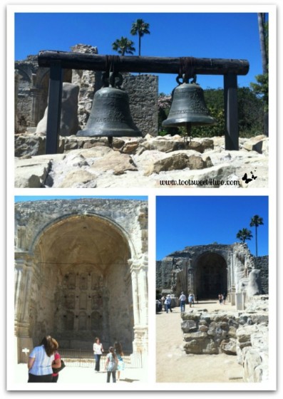 Different views of the Great Stone Church - Mission San Juan Capistrano