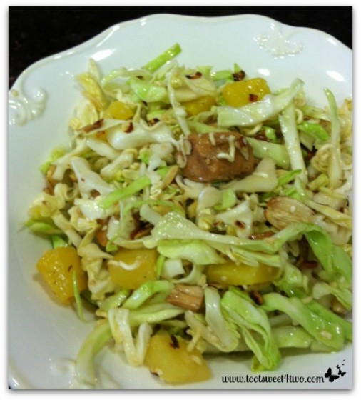 Oriental Chicken Salad plated