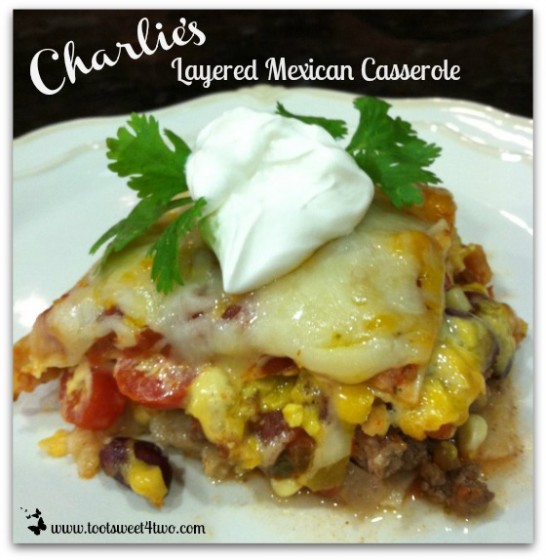 Charlie's Layered Mexican Casserole close-up
