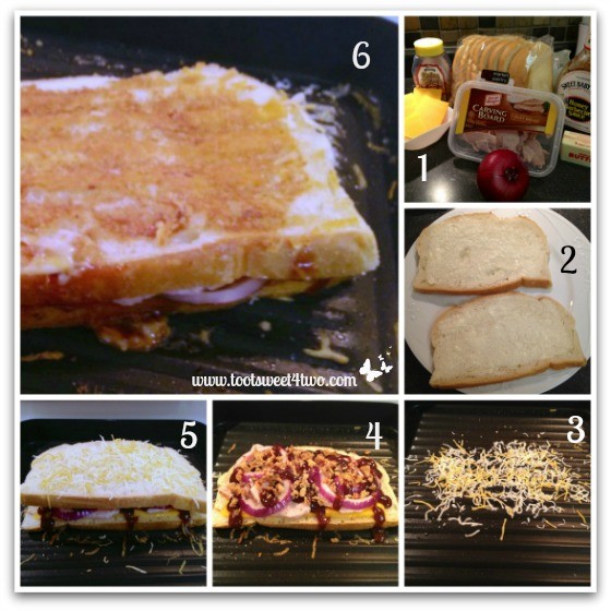 BBQ Turkey and Grilled Cheddar Cheese tutorial