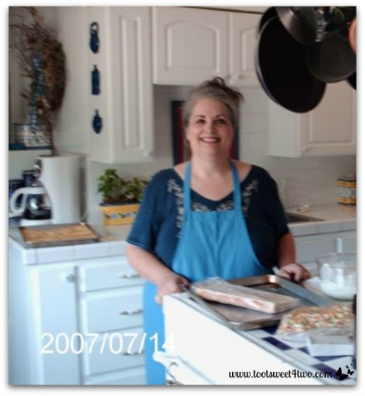 Me in our old farmhouse kitchen