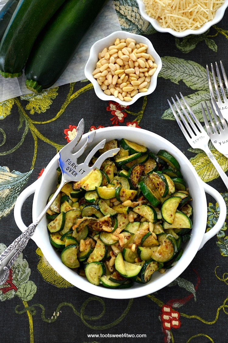 Out-of-this-World Zucchini Moons with Parmesan and Pine Nuts