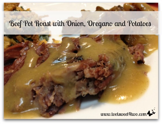 No Peeking Beef Pot Roast with Onion, Oregano and Potatoes
