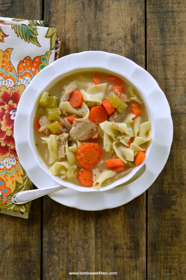 Scratch-Made Turkey Noodle Soup for a Crowd