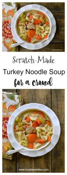 Turkey Noodle Soup Recipe from Scratch - Toot Sweet 4 Two