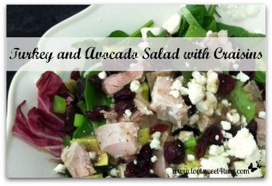 Leftover Makeover:  Turkey and Avocado Salad with Craisins
