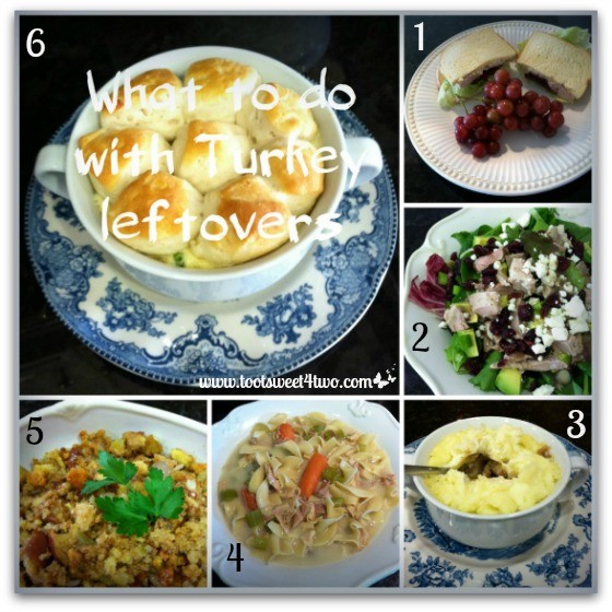 What to do with Turkey leftovers collage