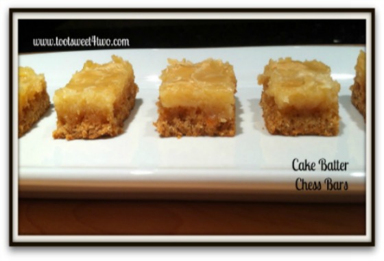 A New Twist on a Classic:  Cake Batter Chess Bars