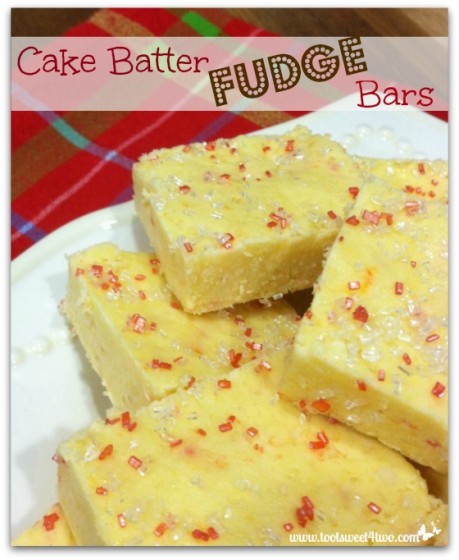 Cake Batter Fudge Bars Pinterest