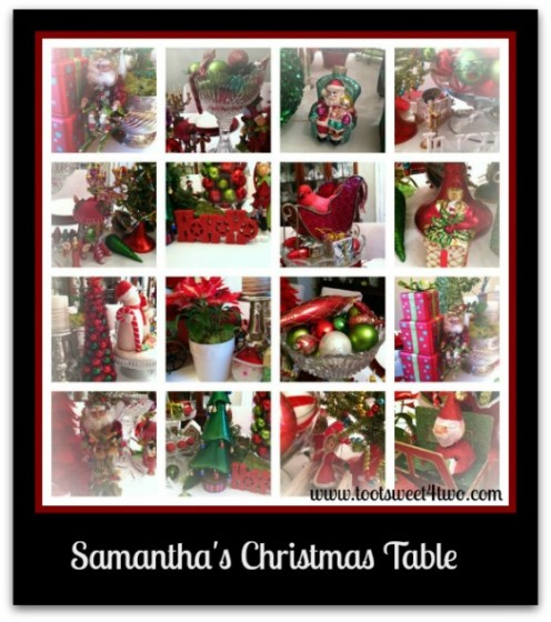 Christmas decor on Samantha's Christmas Table