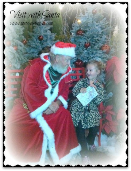 Princess P visits Santa