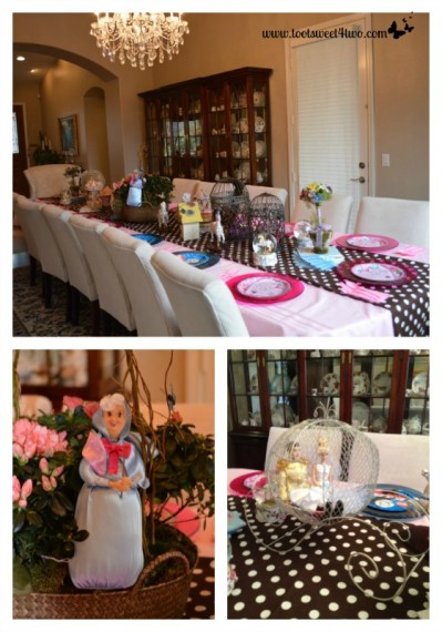 Setting the table for the Princess Palooza Party