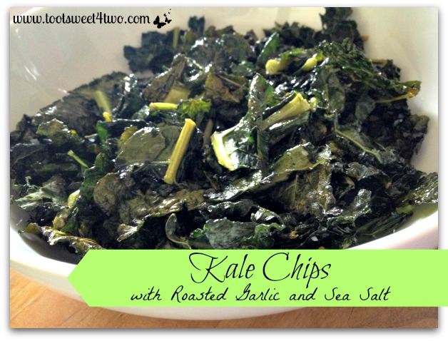 Flavorlicious Kale Chips with Roasted Garlic and Sea Salt