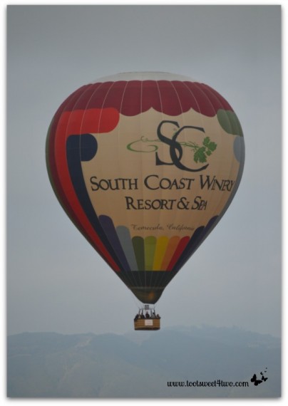 South Coast Winery Hot Air Balloon close-up