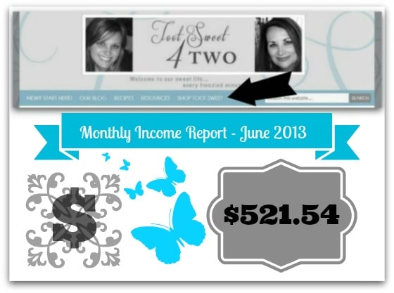 Monthly Income Report – June 2013