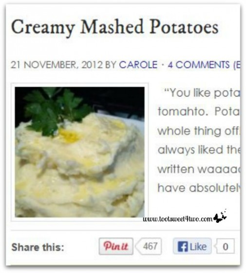 Creamy Mashed Potatoes Pinterest Pins