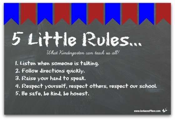 5 Little Rules…