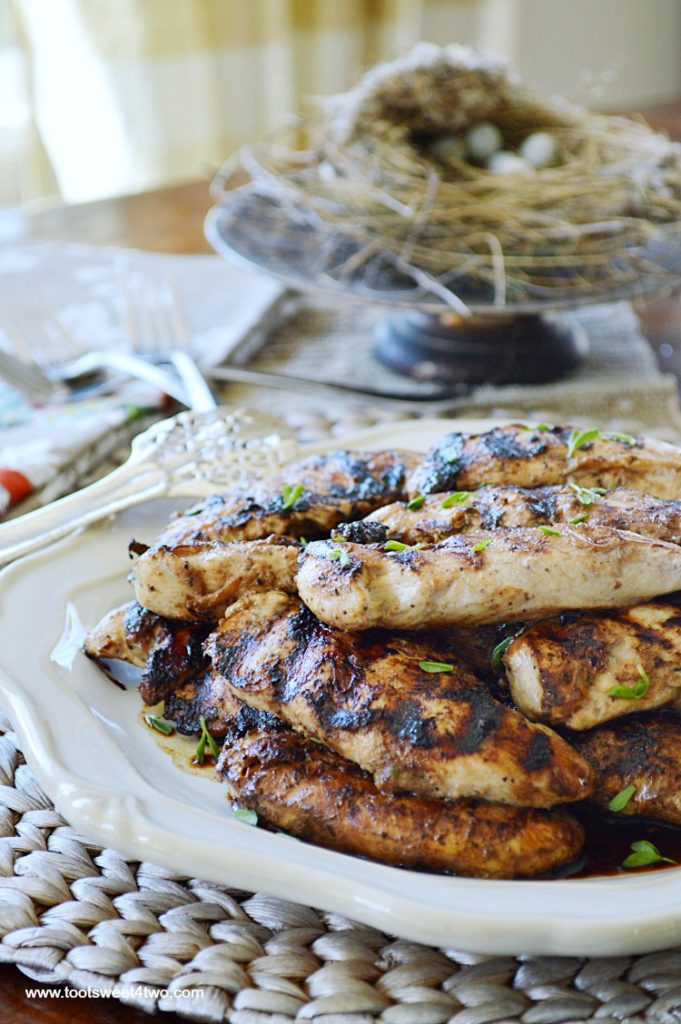 One and Done Grilled Balsamic Chicken Breast Tenders - Toot Sweet 4 Two
