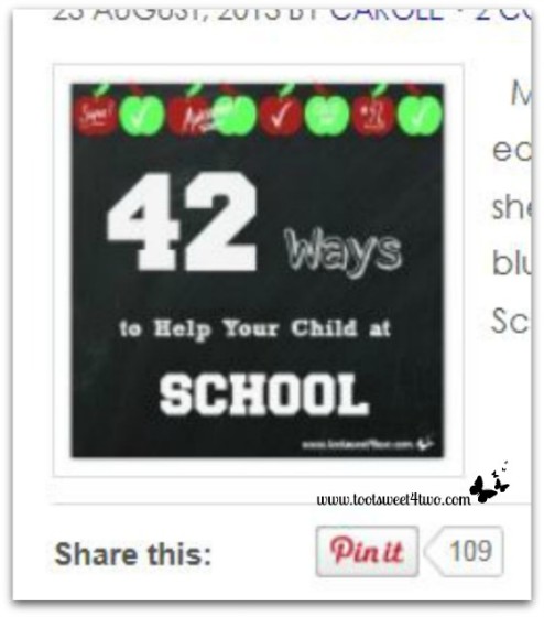 42 Ways to Help Your Child at School - Pinterest Pins