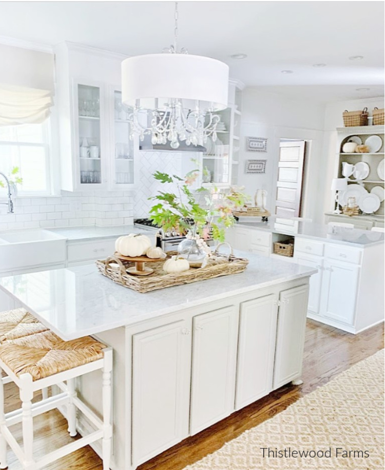 How To Paint a Kitchen Island - Thistlewood Farm