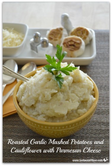 Roasted Garlic Mashed Potatoes and Cauliflower Pinterest 2