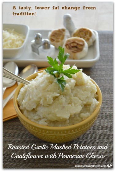Roasted Garlic Mashed Potatoes and Cauliflower Pinterest