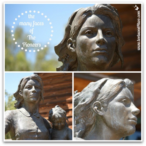 The many faces of The Pioneers sculpture