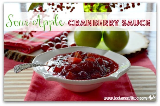 Pucker-Up Sour Apple Cranberry Sauce