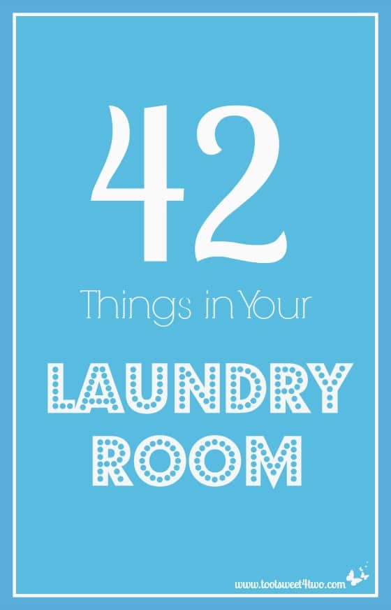 42 Things in Your Laundry Room - Toot Sweet 4 Two