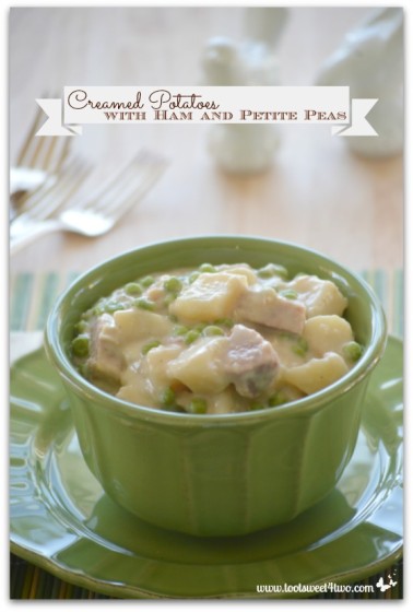 Creamed Potatoes with Ham and Petite Peas Pinterest 2