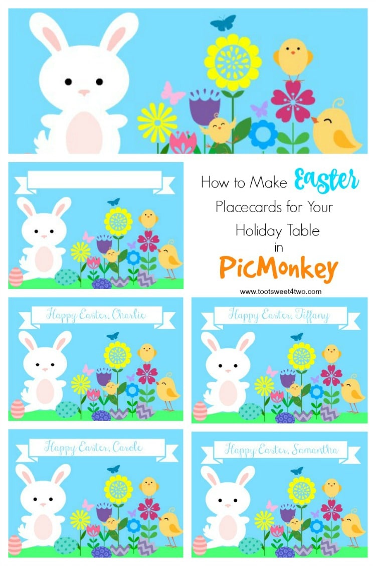 How to make Easter Placecards in PicMonkey
