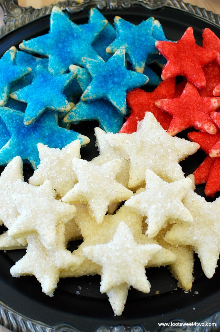 Sparkly Firecracker Pie Crust Stars