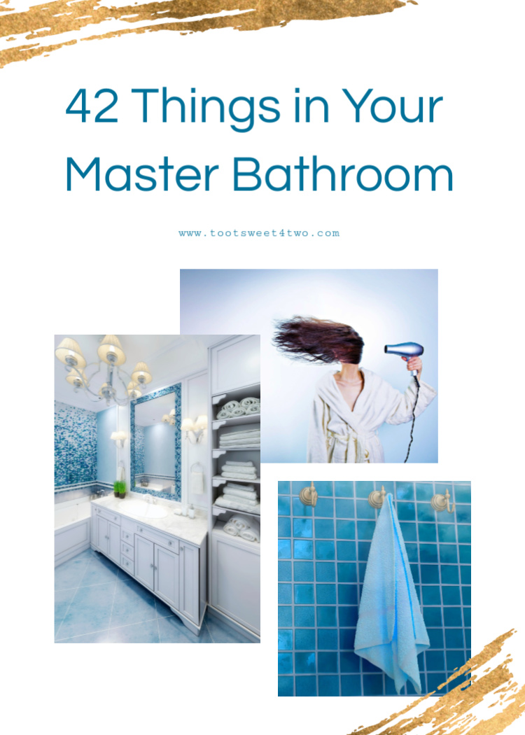Beautiful bathroom collage of things in your master bathroom