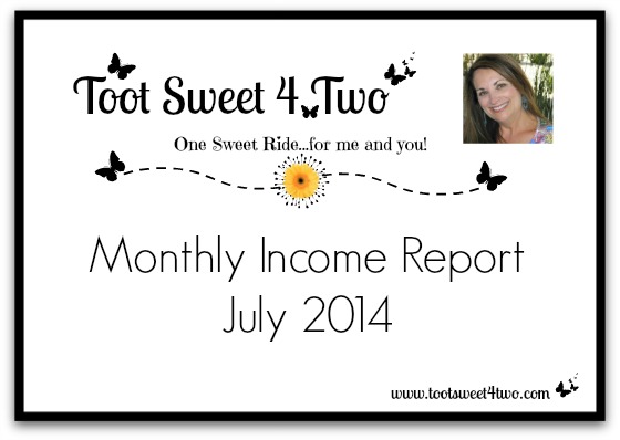 Monthly Income Report - July 2014 cover