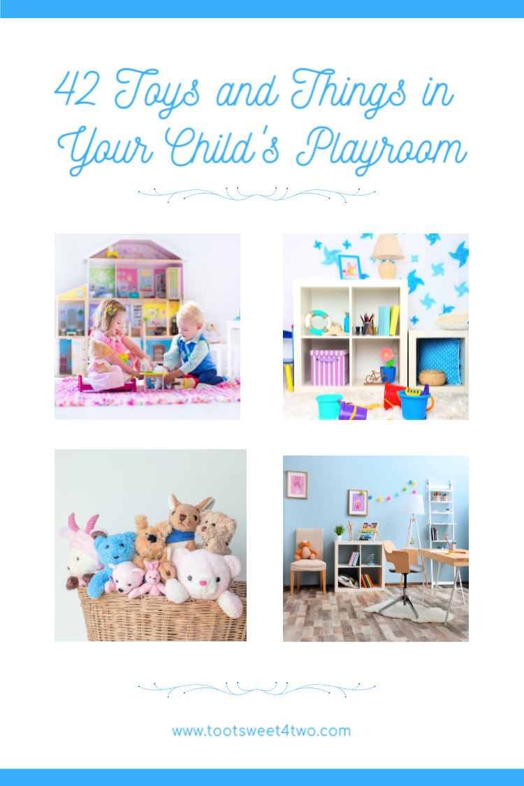 collage of various children's playrooms
