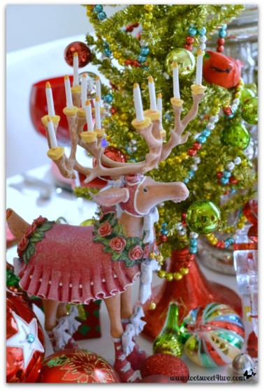 Decorating the Table for a Christmas Celebration - Toot Sweet 4 Two