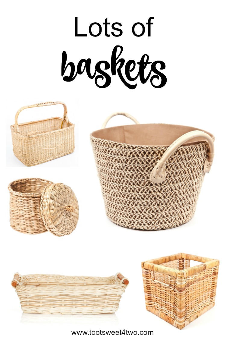 Picture of 5 different types of baskets