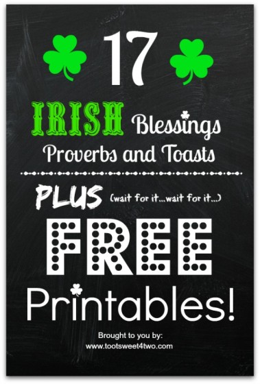 17 Irish Blessings, Proverbs and Toasts cover