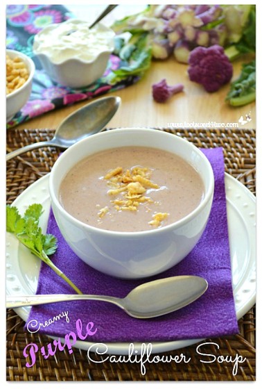 Creamy Purple Cauliflower Soup - Pot O'Gold