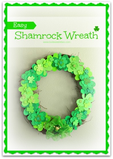 Easy Shamrock Wreath cover