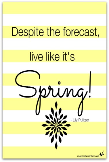 Live Like It's Spring - 10 FREE Spring and Easter Printables