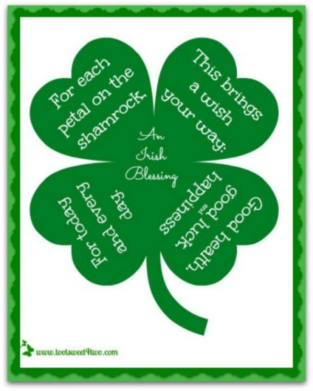 Petal on the Shamrock - 17 Irish Blessings, Proverbs and Toasts