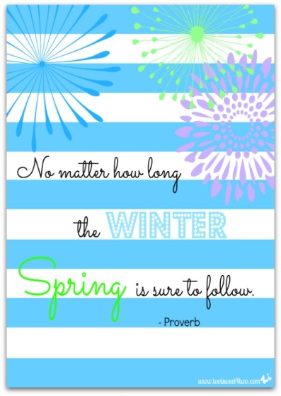 Spring Proverb - 10 FREE Spring and Easter Printables