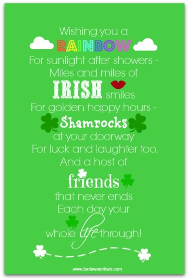 Wishing You a Rainbow - 17 Irish Blessings, Proverbs and Toasts