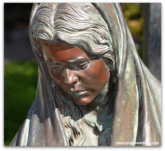 Face of Mary - The Pieta at San Diego Mission de Acala
