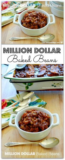 Million Dollar Bakes Beans collage