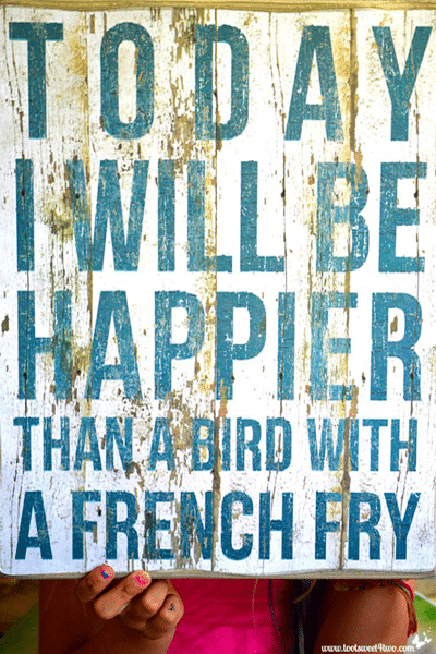 Happier Than a Bird with a French Fry