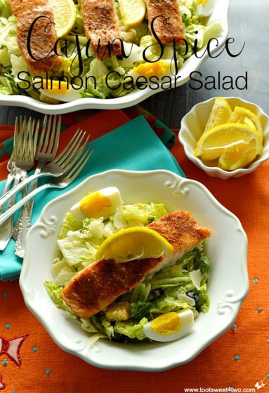 Cajun Spice Salmon Caesar Salad Pic1A