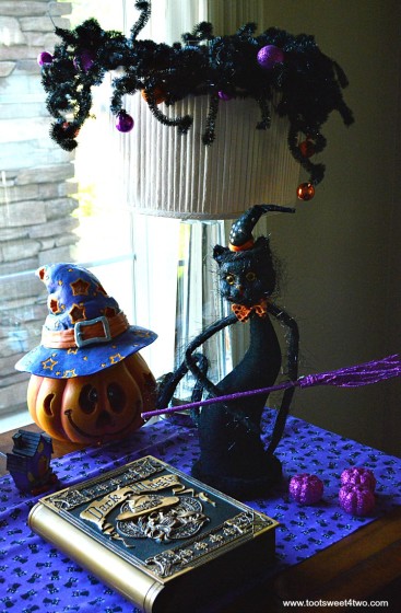 Dark Magic Talking Book and Halloween display