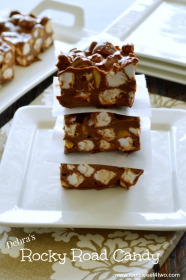 Debra's Rocky Road Candy stacked